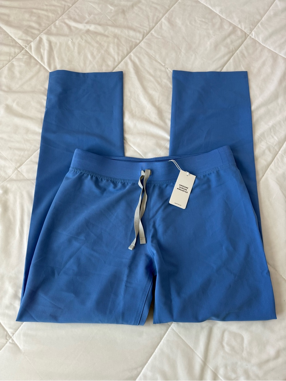 NWT Figs Royal Blue Drawstring Scrub Pants